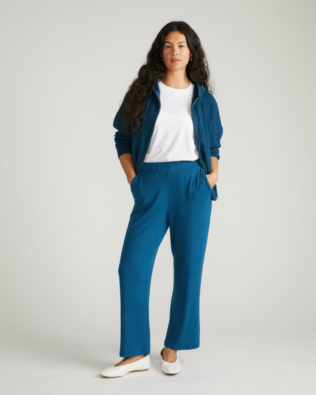 TravelKnit Relaxed Pants - Blue Teal | Universal Standard