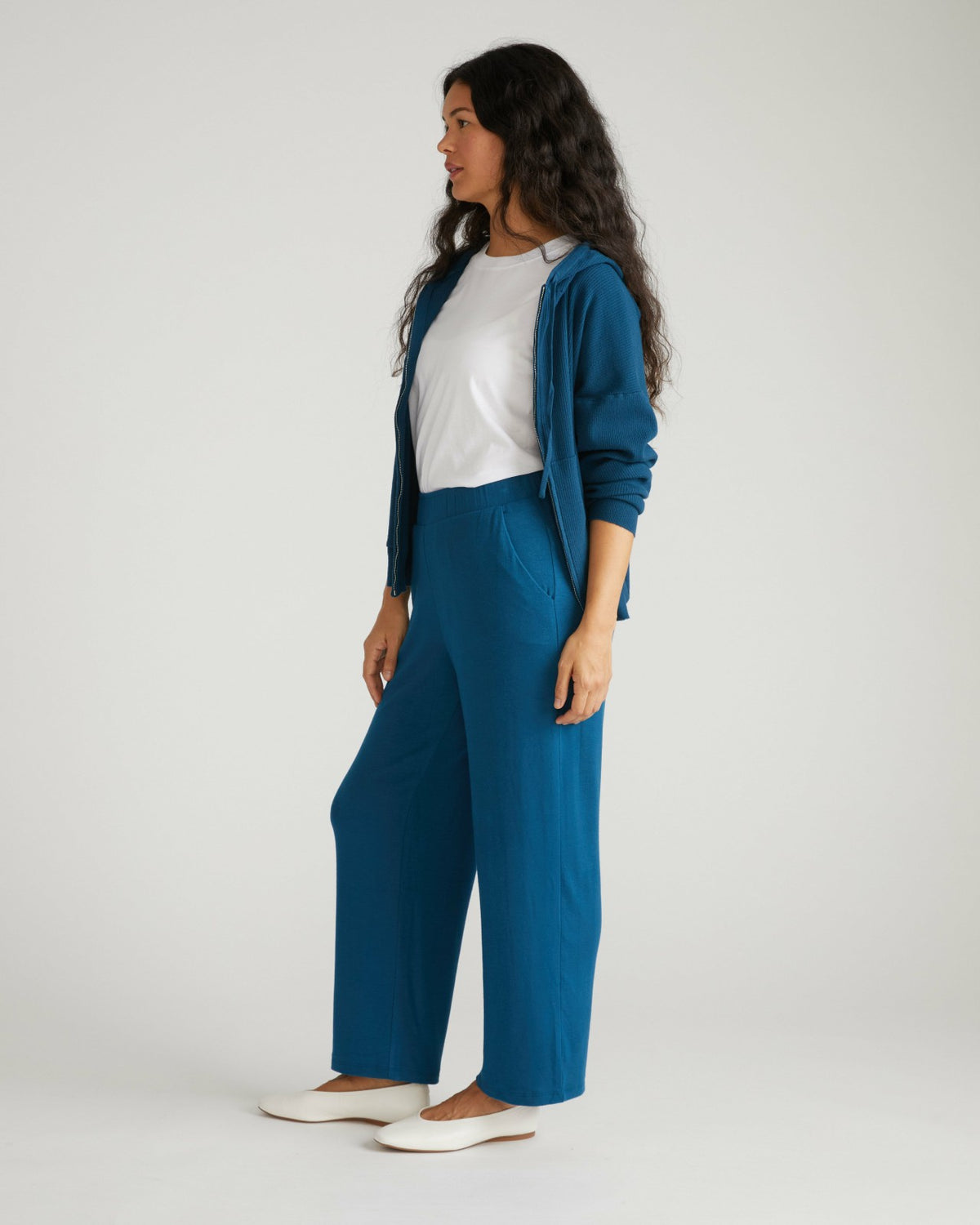 TravelKnit Relaxed Pants - Blue Teal | Universal Standard