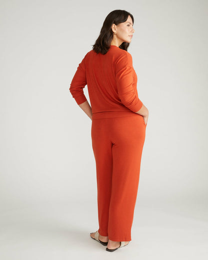 TravelKnit Relaxed Pants - Warm Russet | Universal Standard
