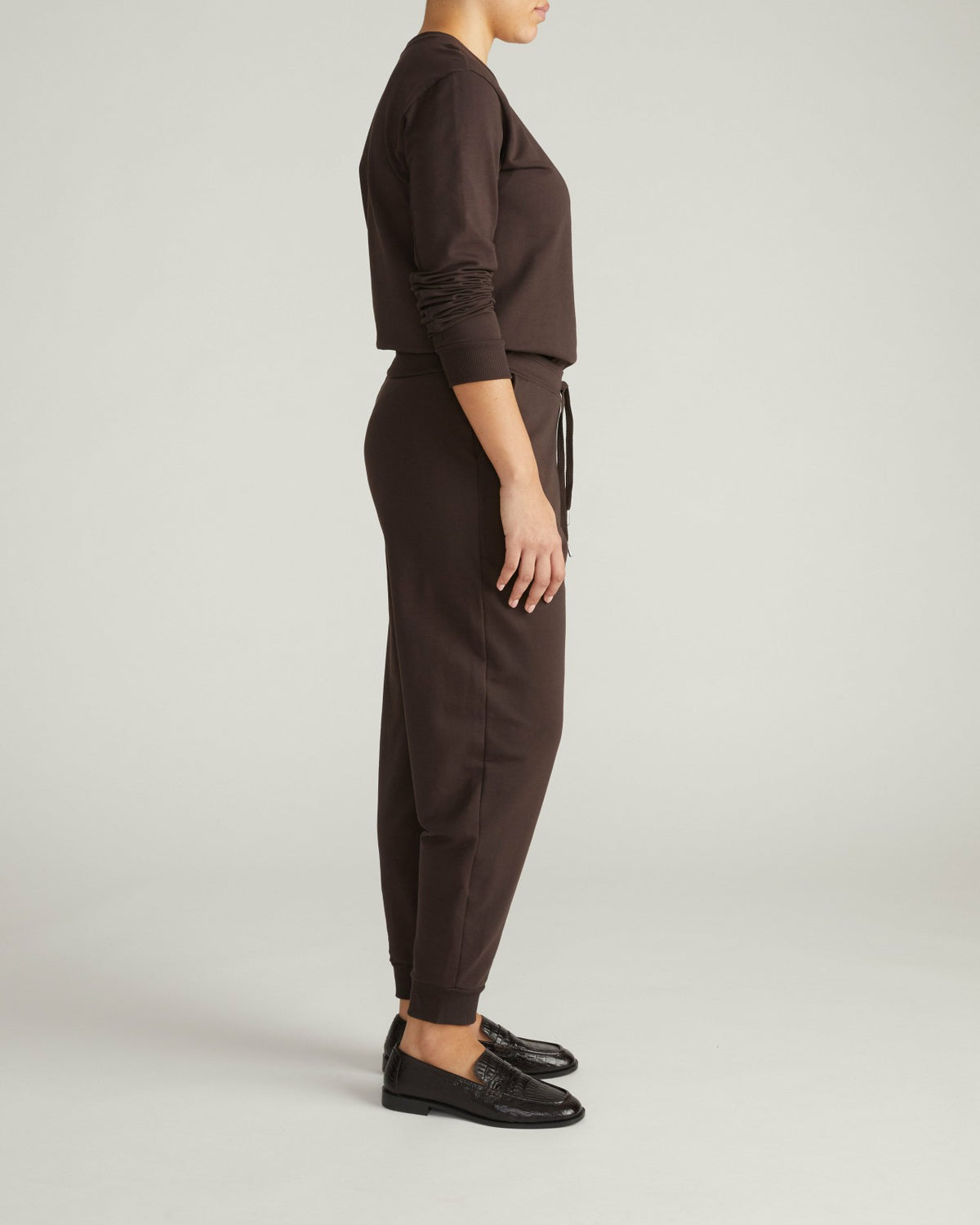 Selma French Terry Jogger - Deep Brown | Universal Standard