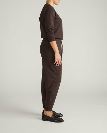 Selma French Terry Jogger - Deep Brown | Universal Standard