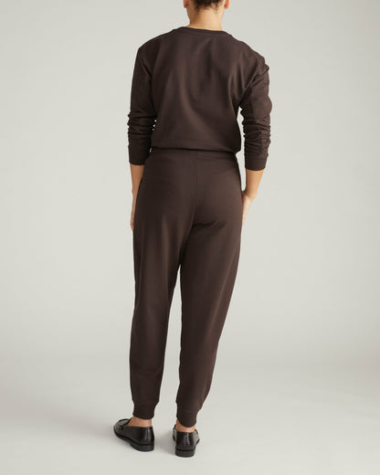 Selma French Terry Jogger - Deep Brown | Universal Standard