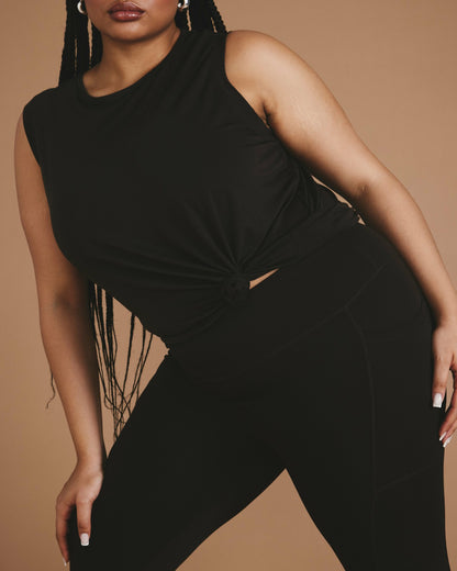 Next-to-Naked Cropped Pocket Legging - Deep Brown | Universal Standard