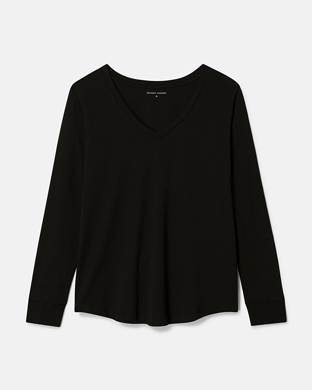 Long Sleeve V Rex - Black | Universal Standard