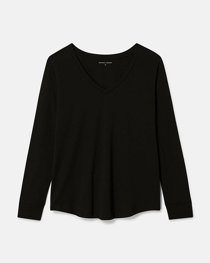 Long Sleeve V Rex - Black | Universal Standard