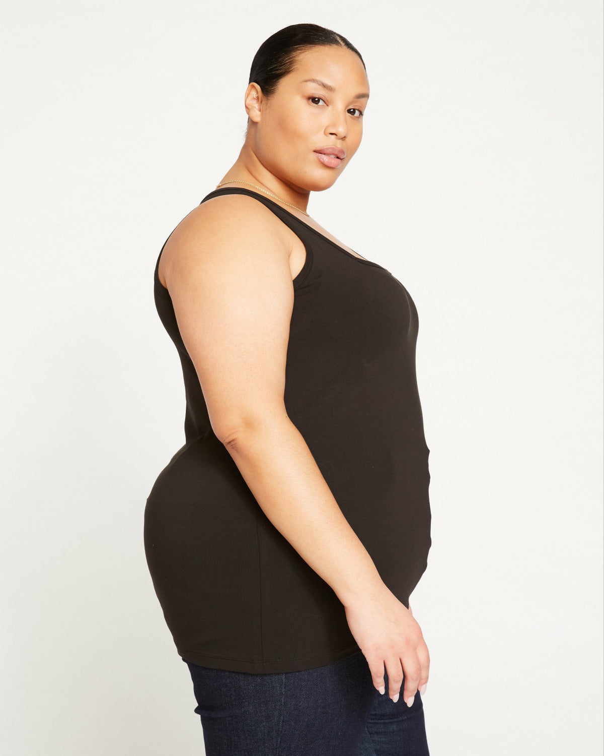 Square Neck Tank Top - Black | Universal Standard