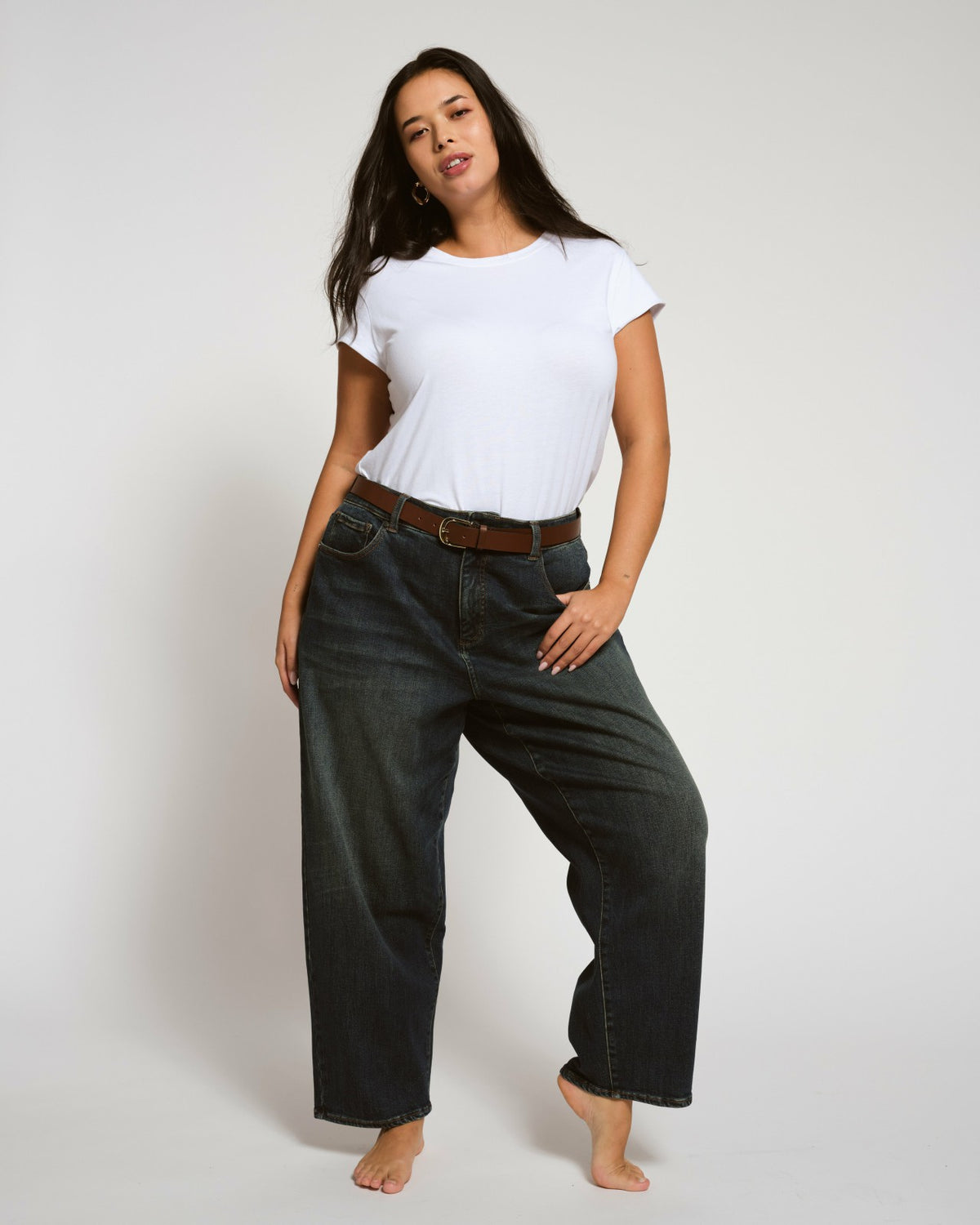 Ashley Cap Sleeve Tee - White | Universal Standard