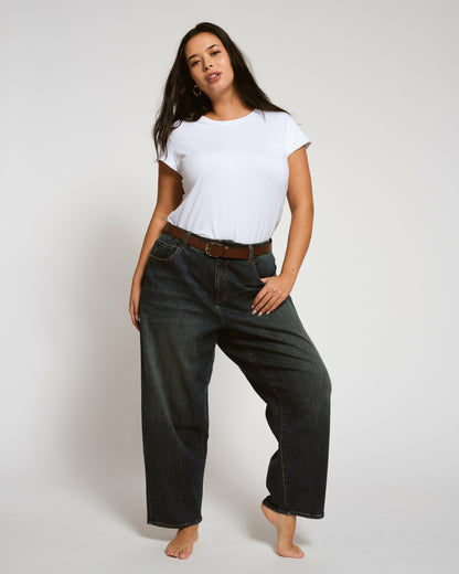 Ashley Cap Sleeve Tee - White | Universal Standard