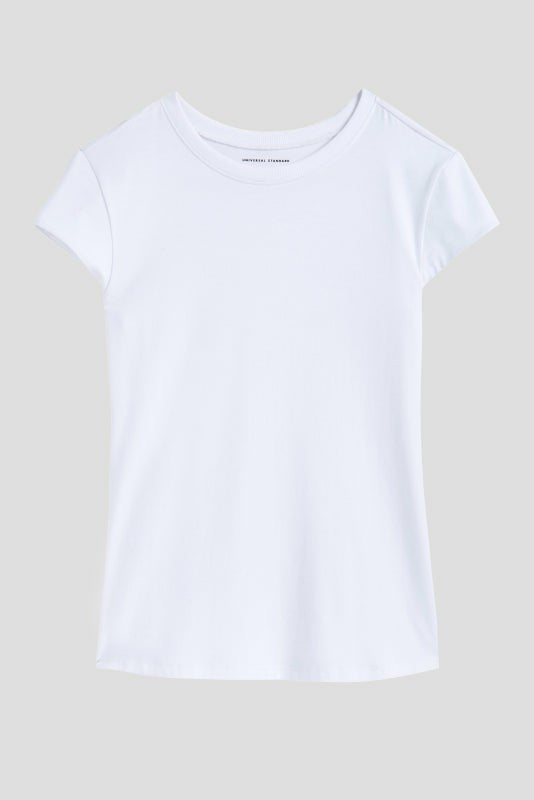 Ashley Cap Sleeve Tee - White | Universal Standard