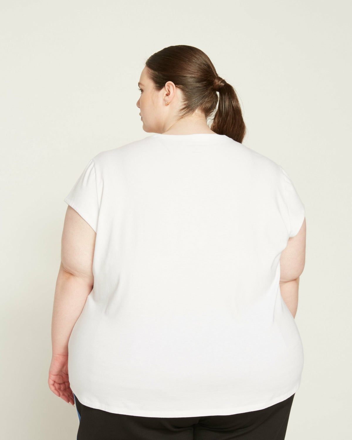 Ashley Cap Sleeve Tee - White | Universal Standard