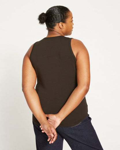 Cai High Neck Tank - Black | Universal Standard