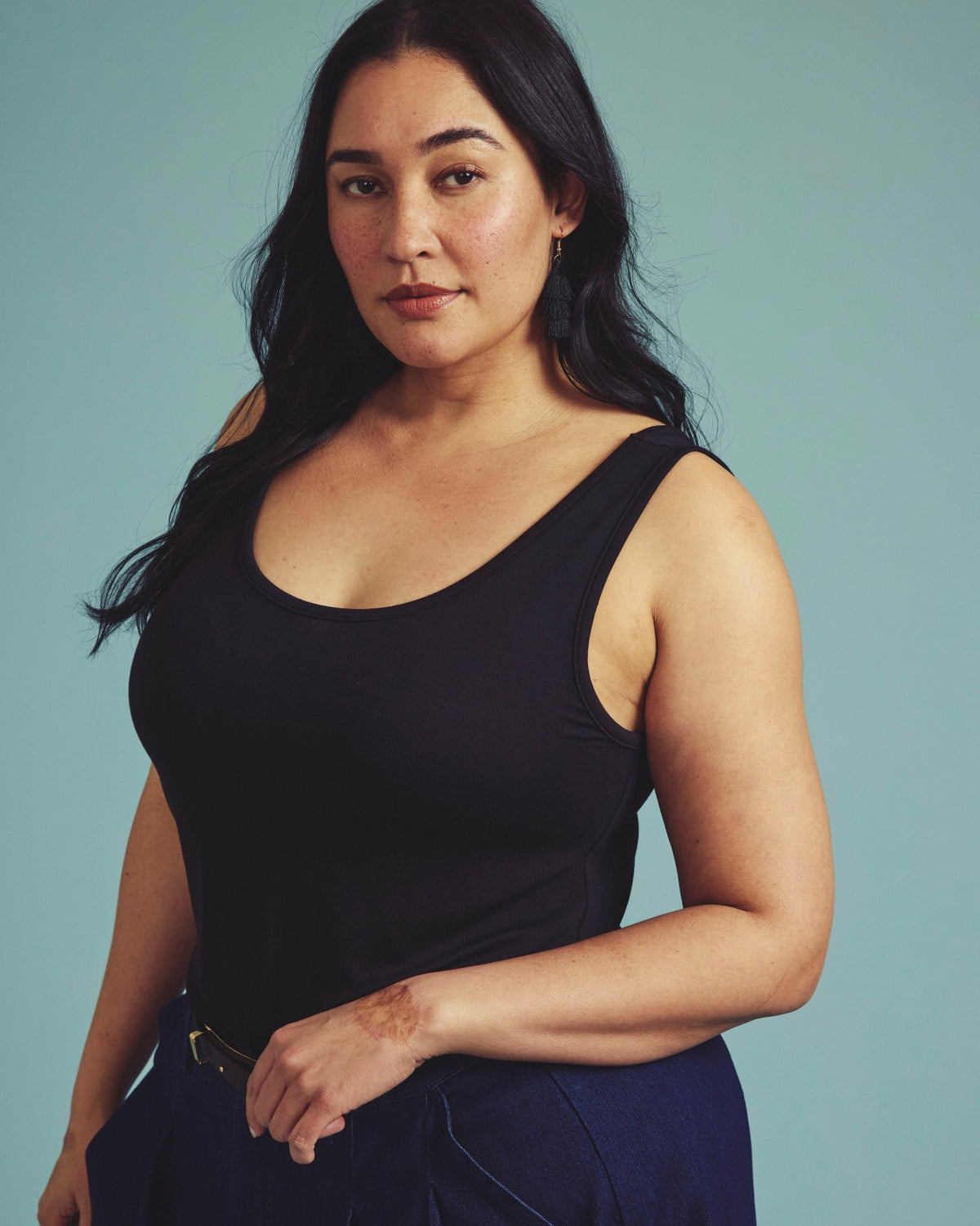 Cloud Rib Tank - Black | Universal Standard
