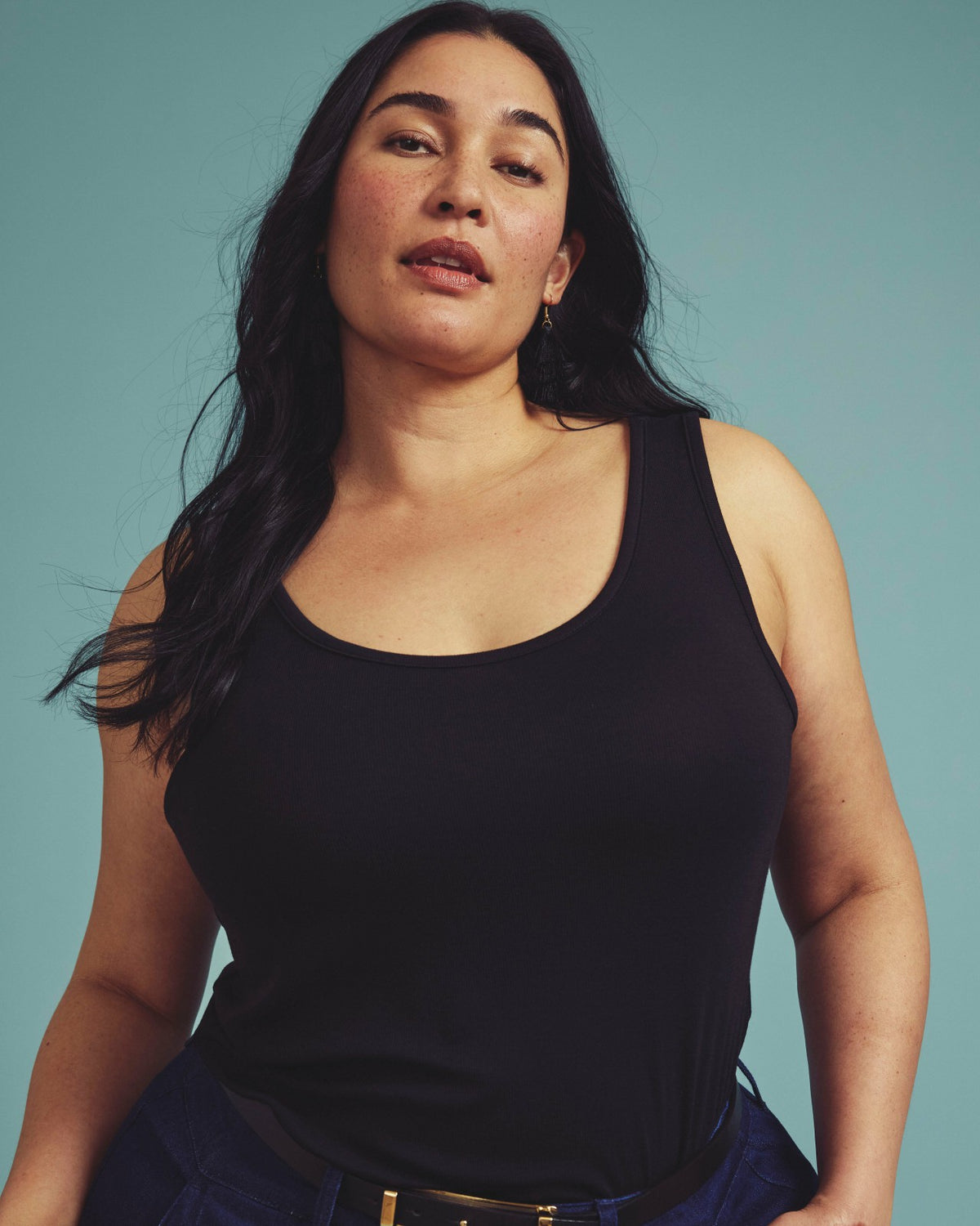 Cloud Rib Tank - Black | Universal Standard
