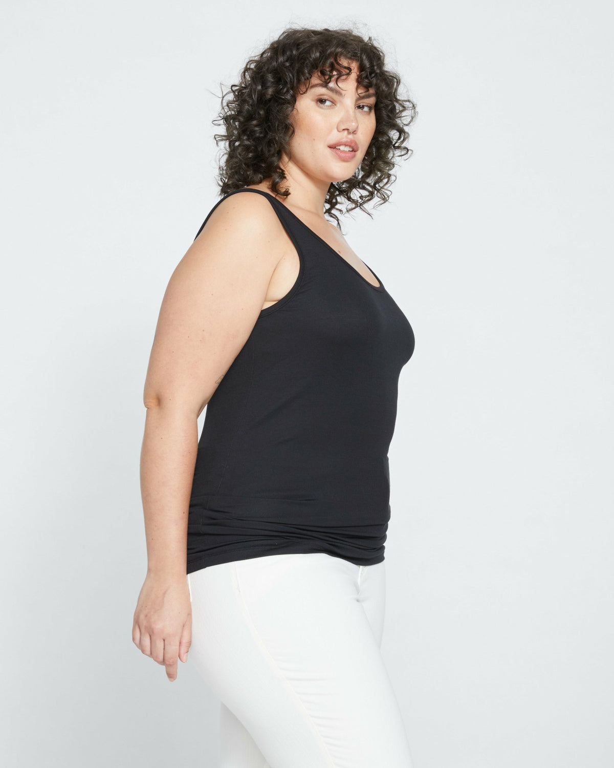 Cloud Rib Tank - Black | Universal Standard