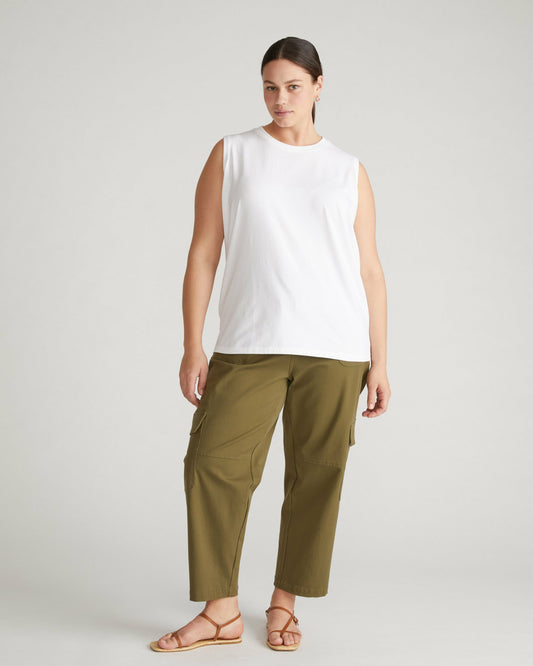 Patti Muscle Tank - White | Universal Standard