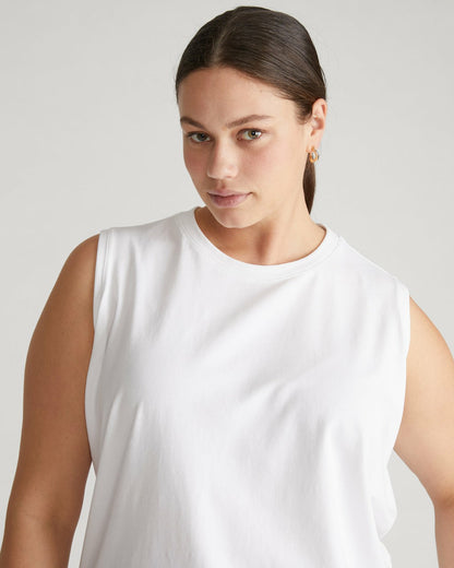 Patti Muscle Tank - White | Universal Standard