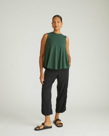 Heatwave Divine Jersey Flared Tank - Conifer | Universal Standard