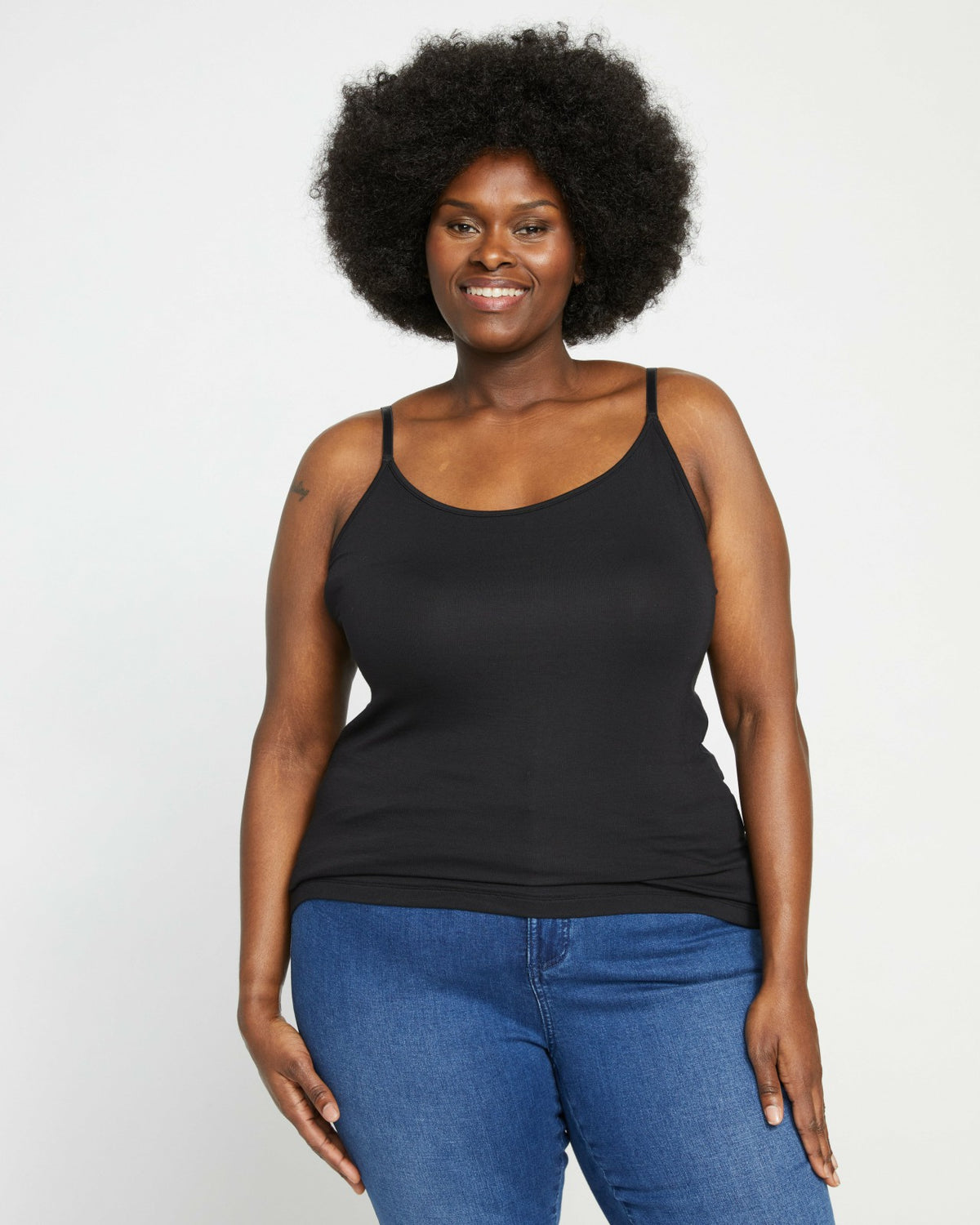 Cloud Rib Camisole - Black | Universal Standard