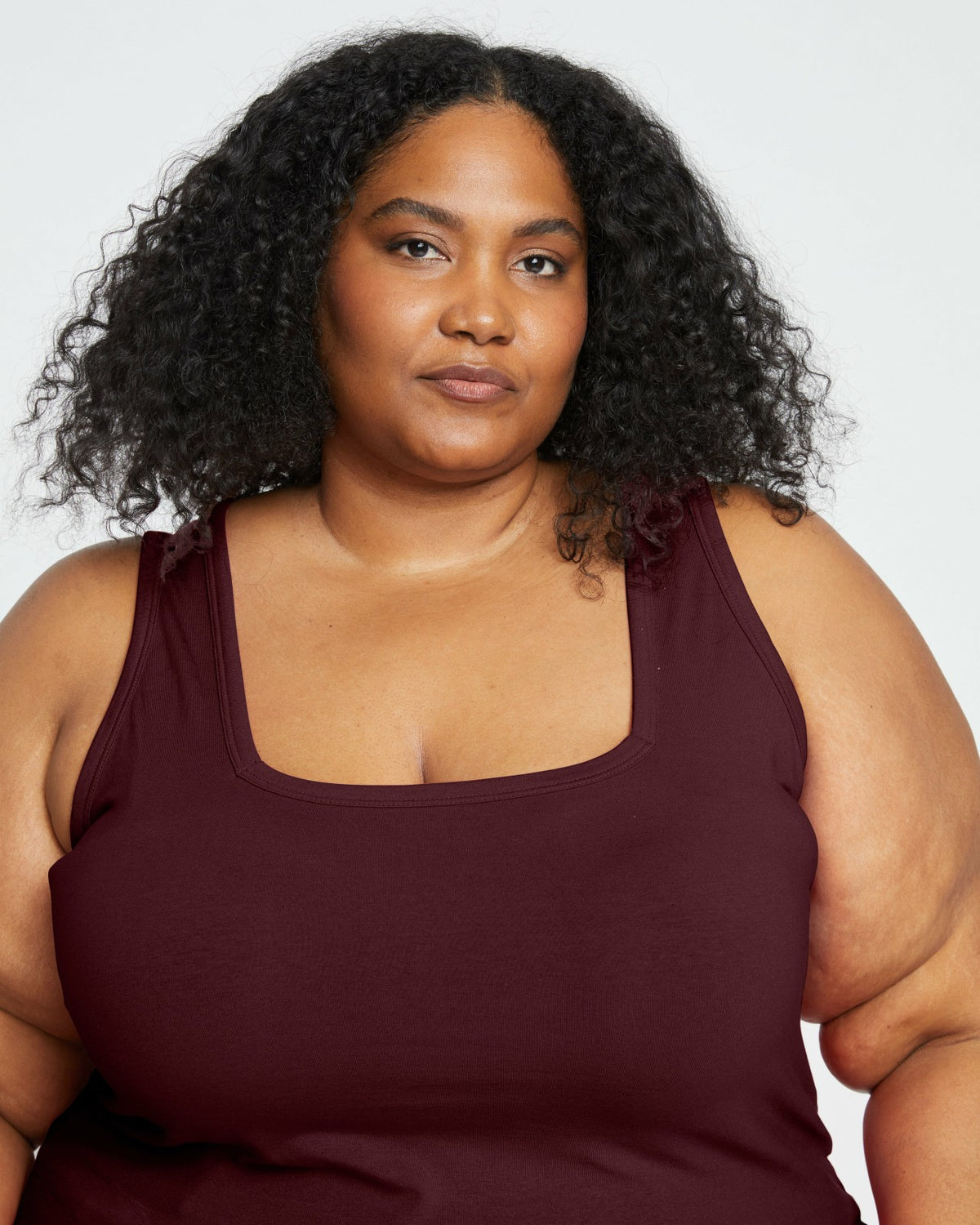 Square Neck Tank Top - Black Cherry | Universal Standard