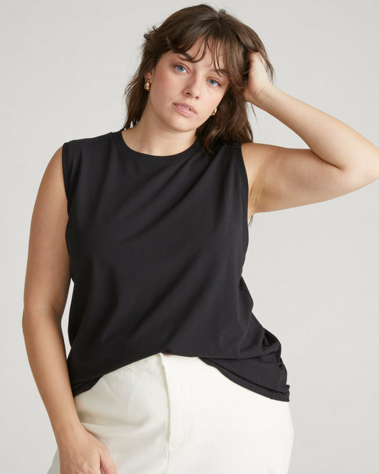 Patti Muscle Tank - Black | Universal Standard