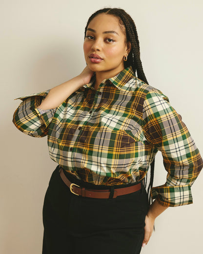 Henning x US Madison Shirt - Brown Plaid | Universal Standard