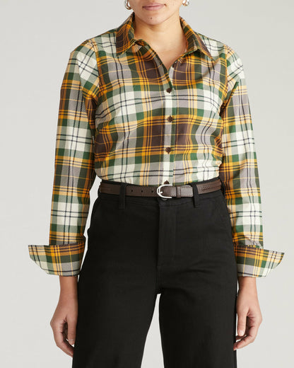 Henning x US Madison Shirt - Brown Plaid | Universal Standard