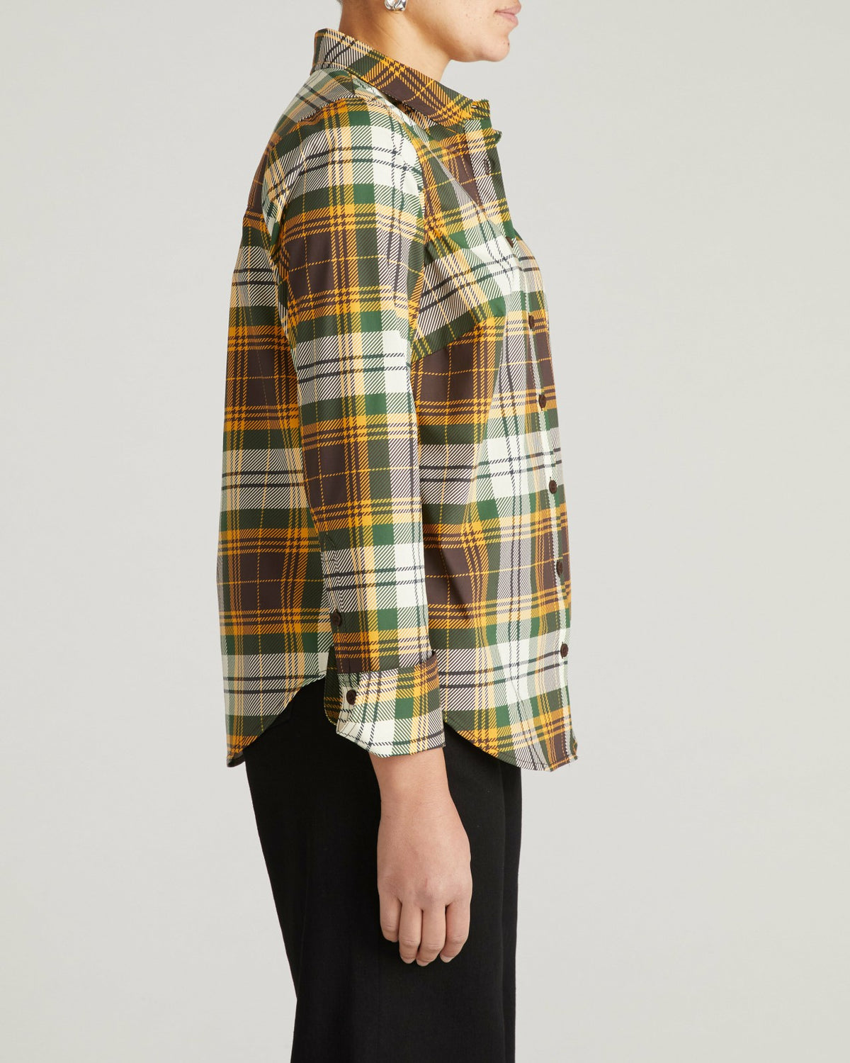 Henning x US Madison Shirt - Brown Plaid | Universal Standard