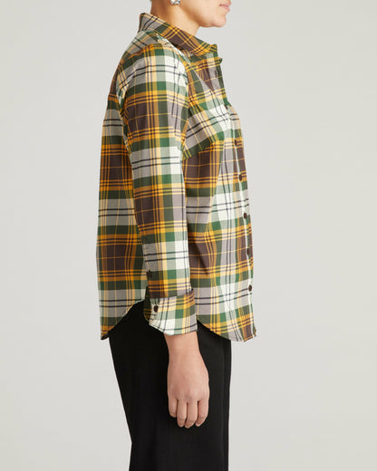 Henning x US Madison Shirt - Brown Plaid | Universal Standard