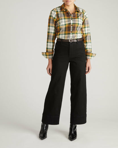 Henning x US Madison Shirt - Brown Plaid | Universal Standard