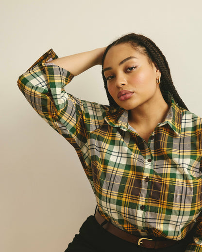 Henning x US Madison Shirt - Brown Plaid | Universal Standard