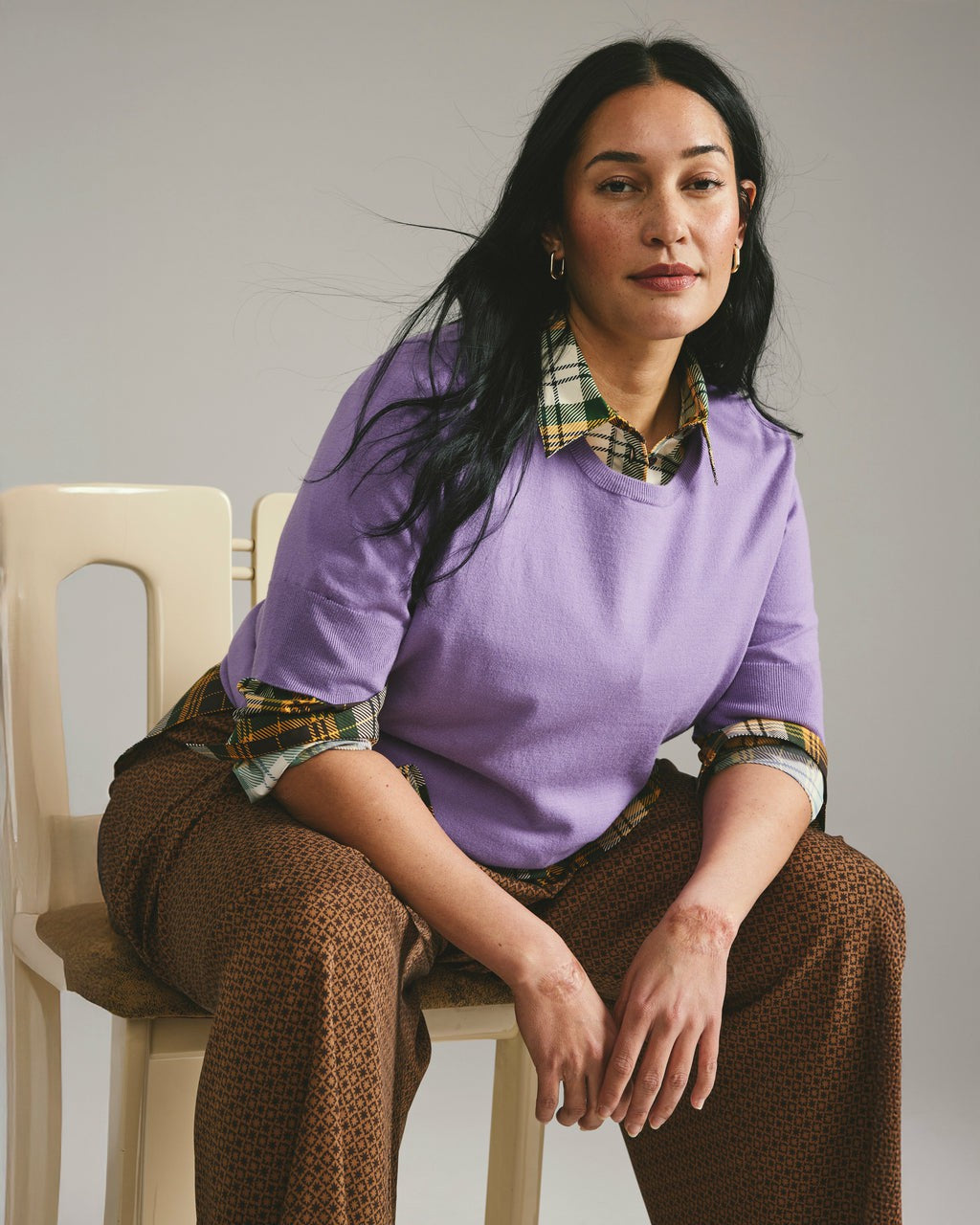 Henning x US Madison Shirt - Brown Plaid | Universal Standard