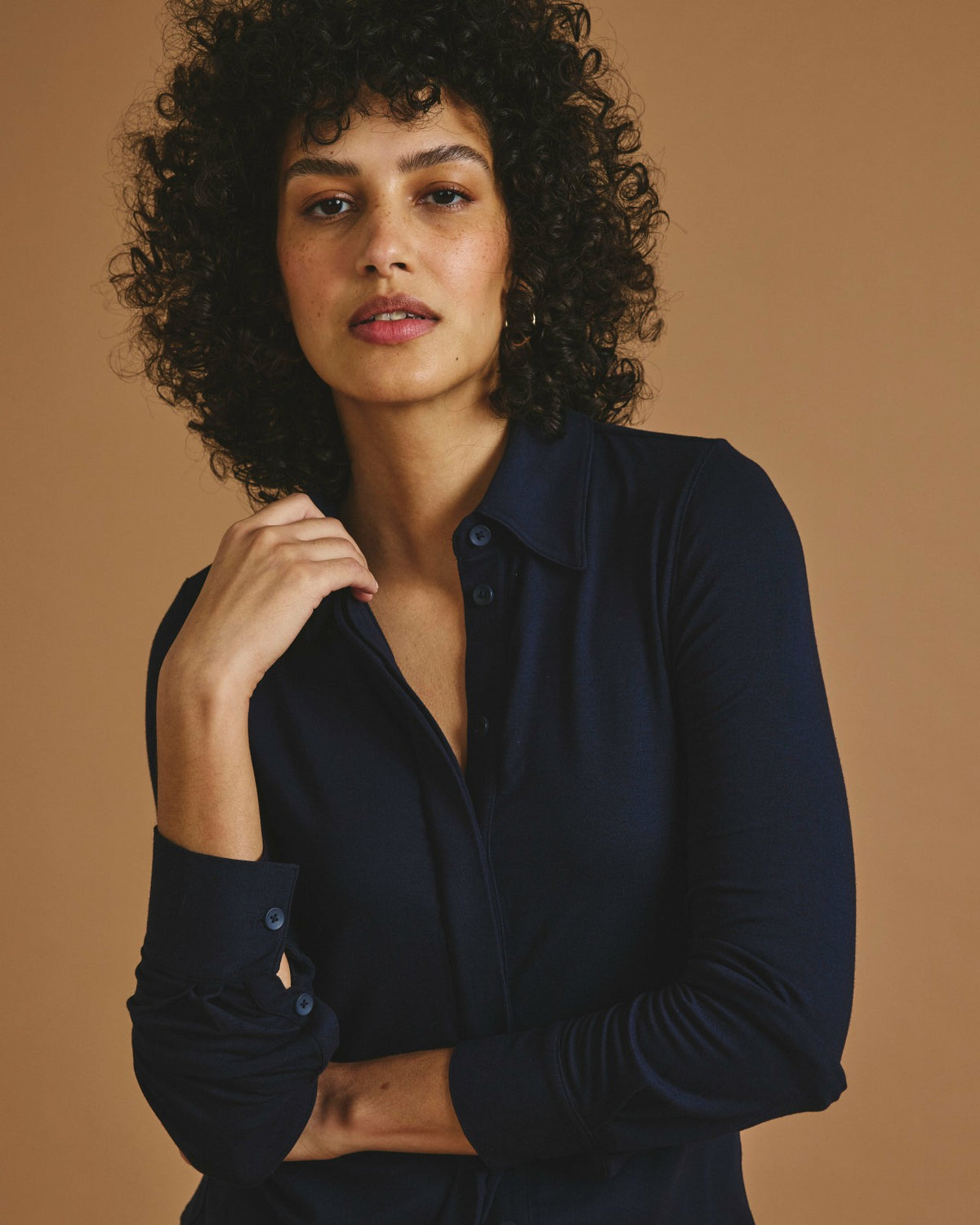 Elbe Liquid Jersey Shirt Classic Fit - Midnight | Universal Standard