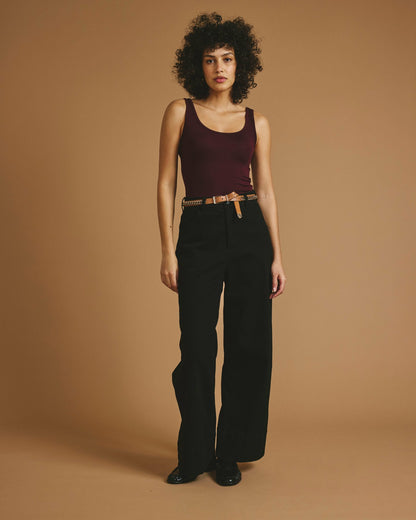 Cloud Rib Tank - Black Cherry | Universal Standard