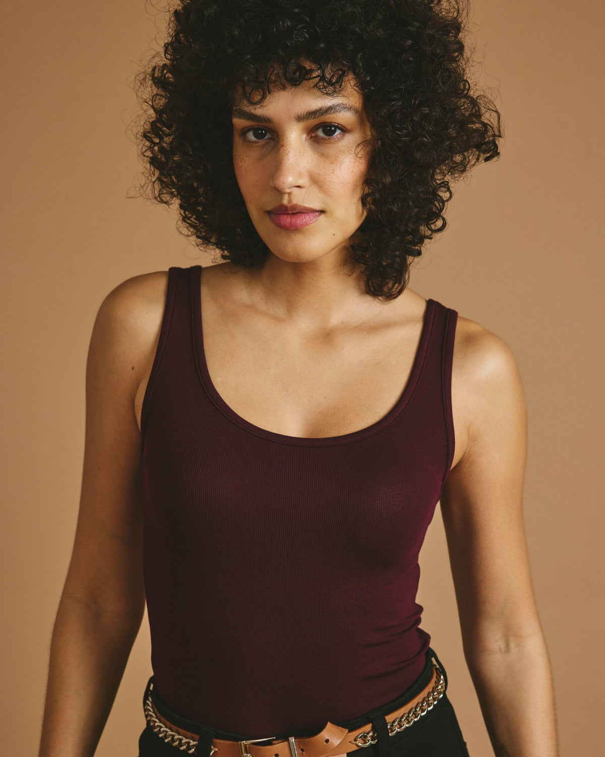 Cloud Rib Tank - Black Cherry | Universal Standard