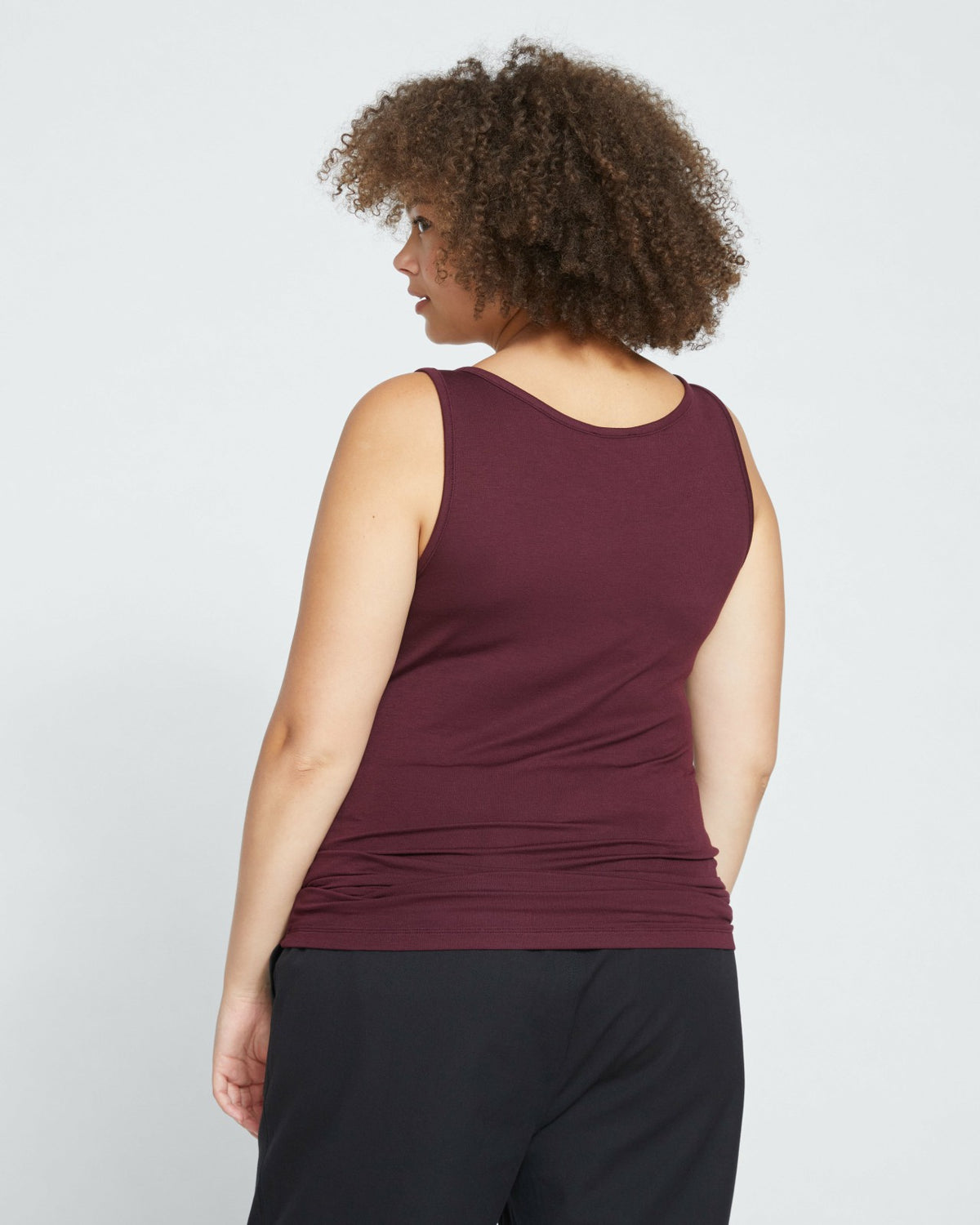 Cloud Rib Tank - Black Cherry | Universal Standard