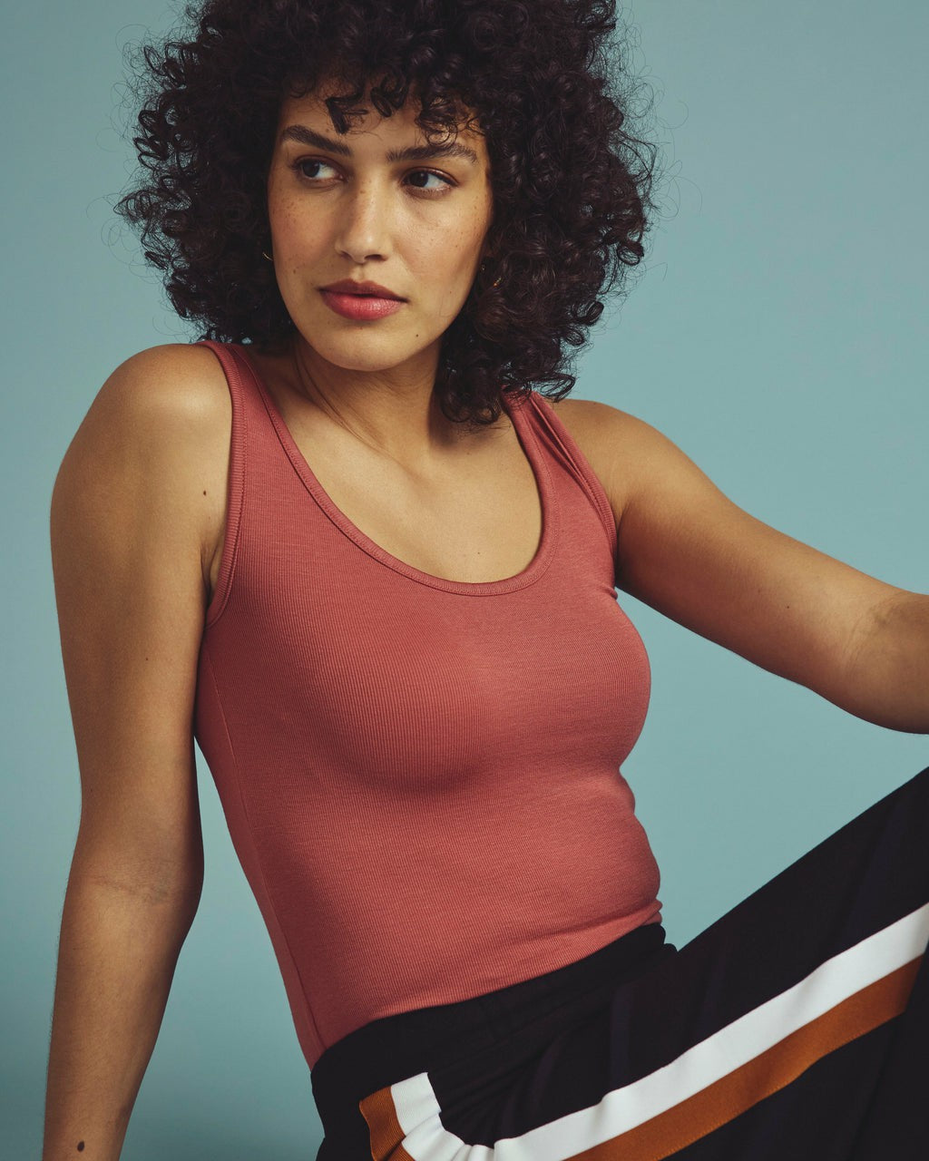 Cloud Rib Tank - Terracotta | Universal Standard
