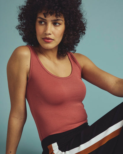 Cloud Rib Tank - Terracotta | Universal Standard