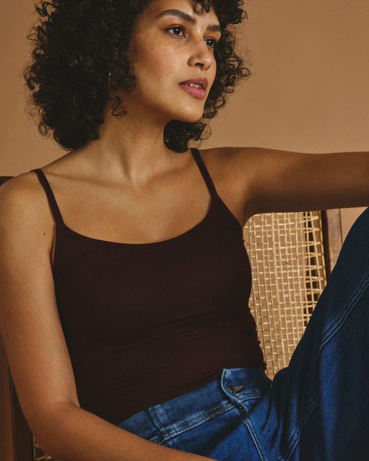 Cloud Rib Camisole - Black Cherry | Universal Standard