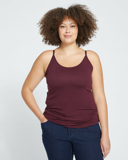 Cloud Rib Camisole - Black Cherry | Universal Standard