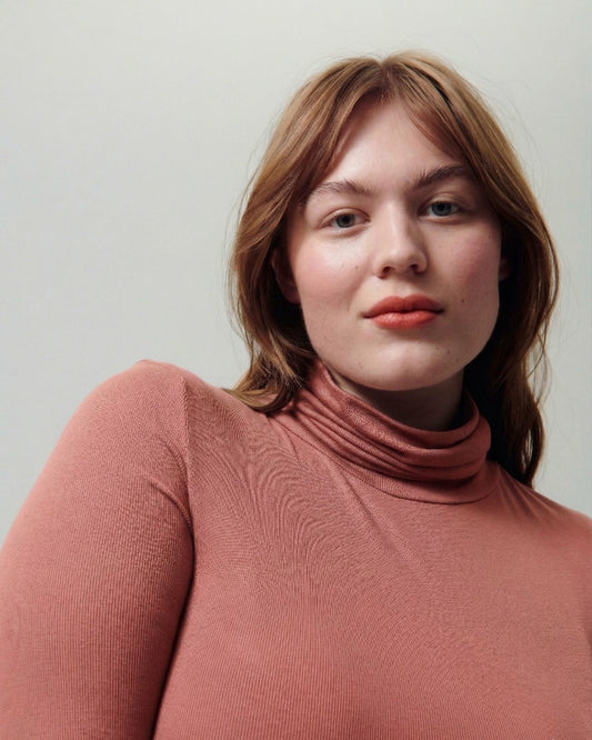 Cloud Rib Turtleneck - Terracotta | Universal Standard