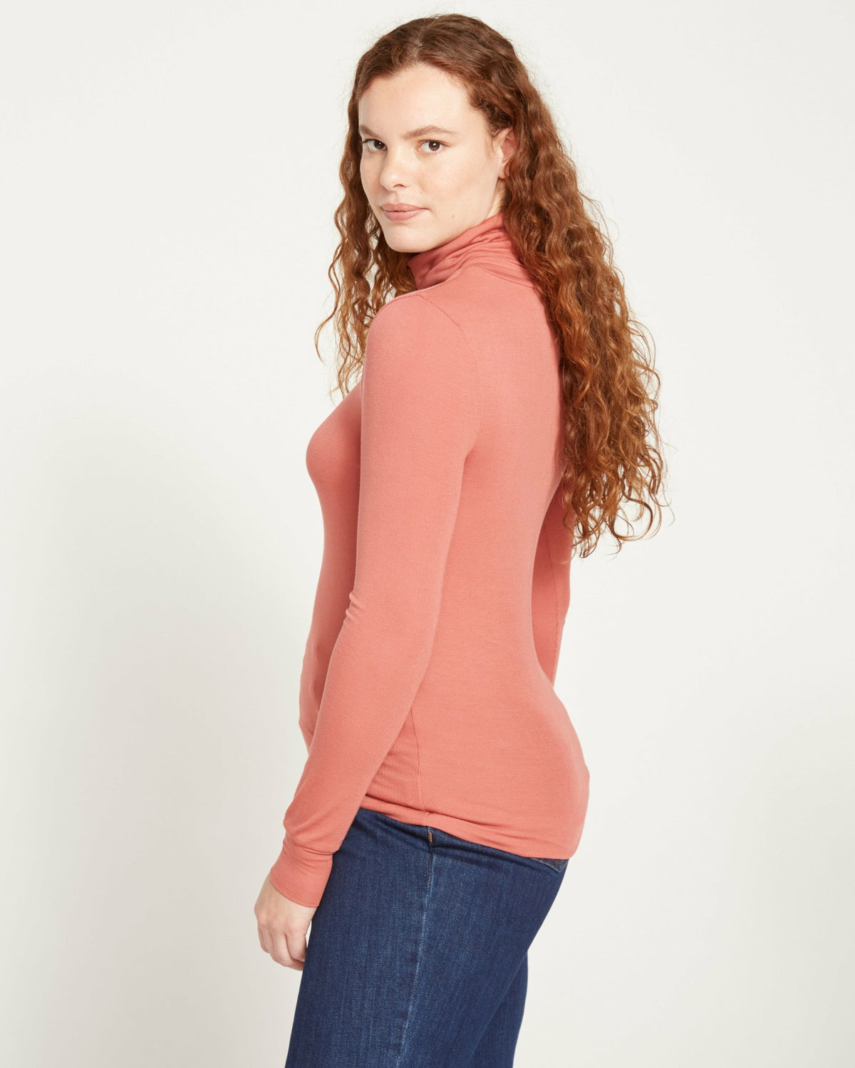 Cloud Rib Turtleneck - Terracotta | Universal Standard