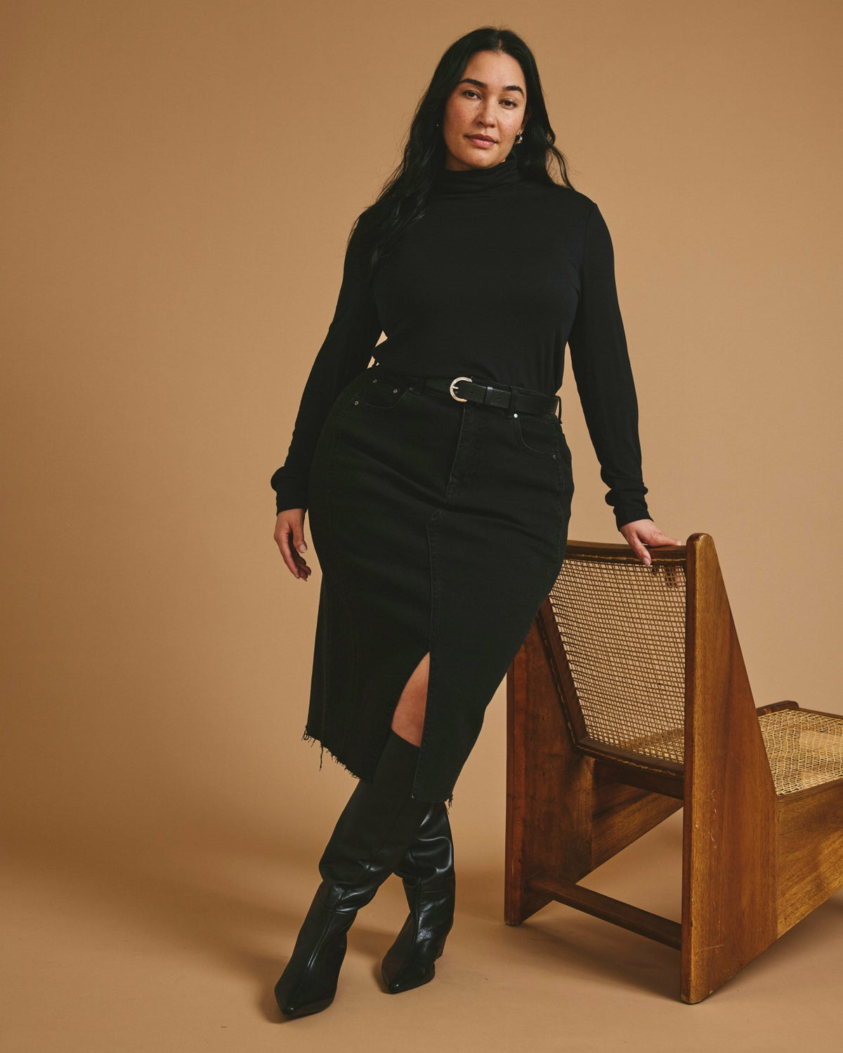 Cloud Rib Turtleneck - Black | Universal Standard