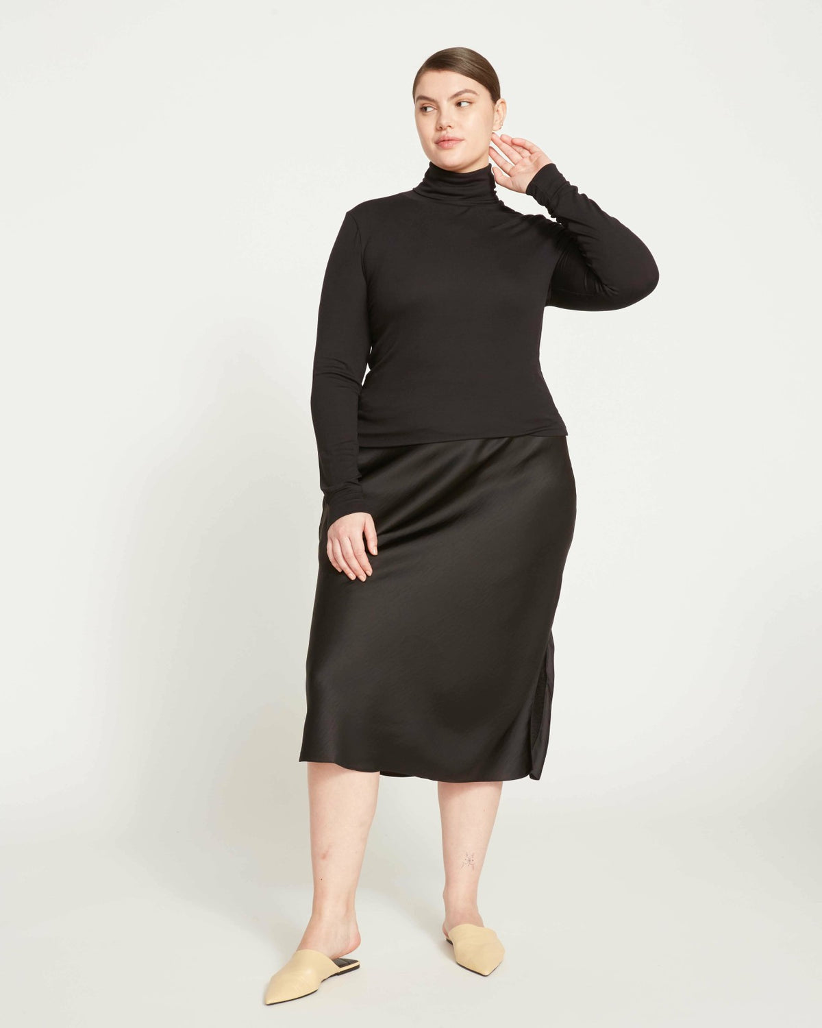 Cloud Rib Turtleneck - Black | Universal Standard