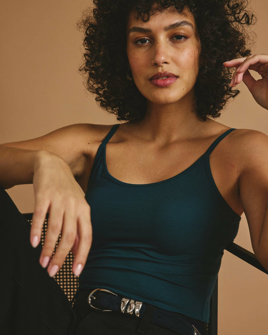Cloud Rib Camisole - Deep Sea | Universal Standard