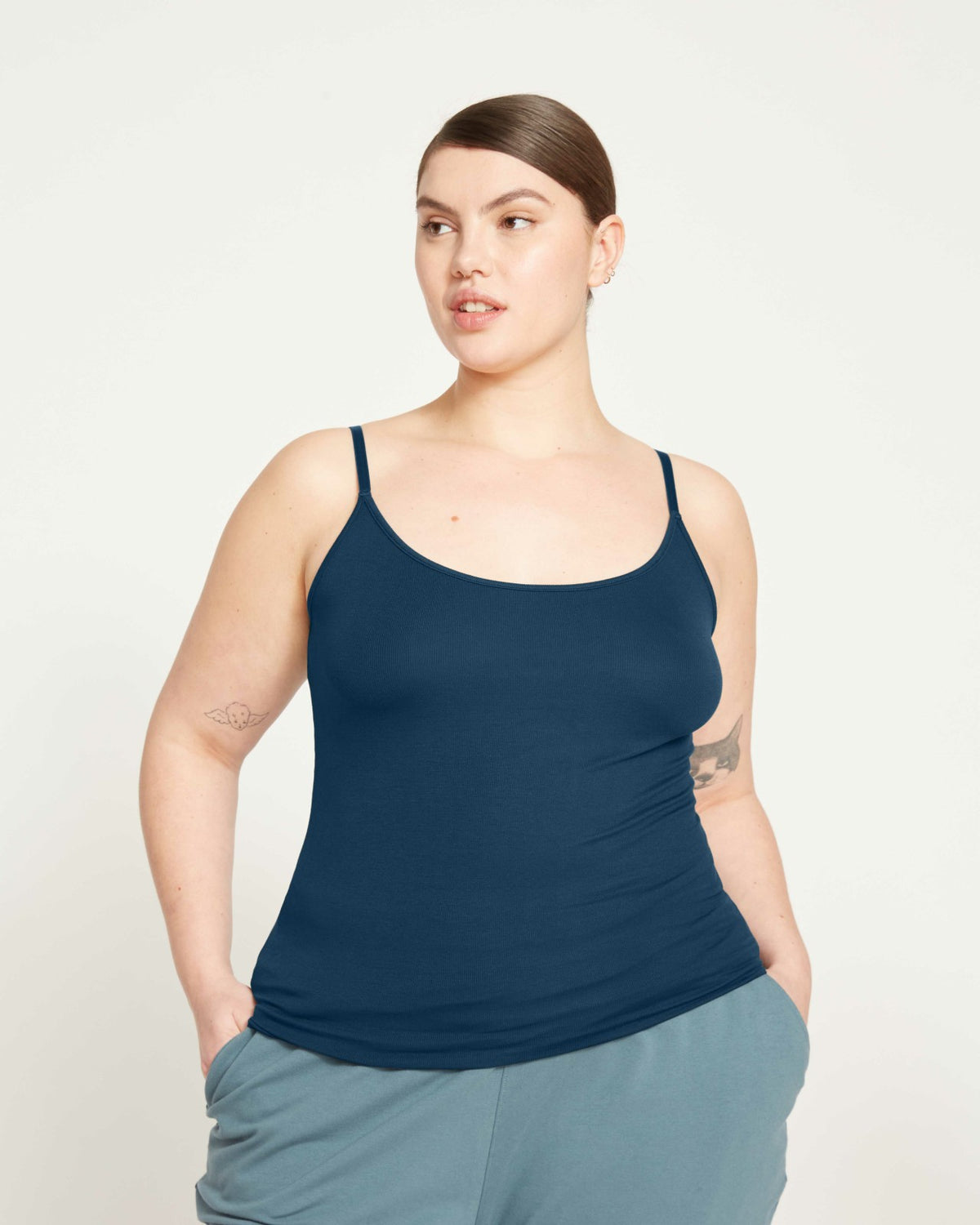 Cloud Rib Camisole - Deep Sea | Universal Standard