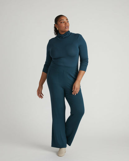 Cloud Rib Turtleneck - Deep Sea | Universal Standard