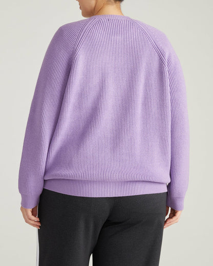 Better-Than-Wool Zip Cardigan - Purple Posey | Universal Standard