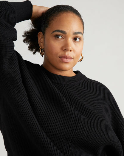 Better-Than-Wool Dolman Sweater - Black | Universal Standard