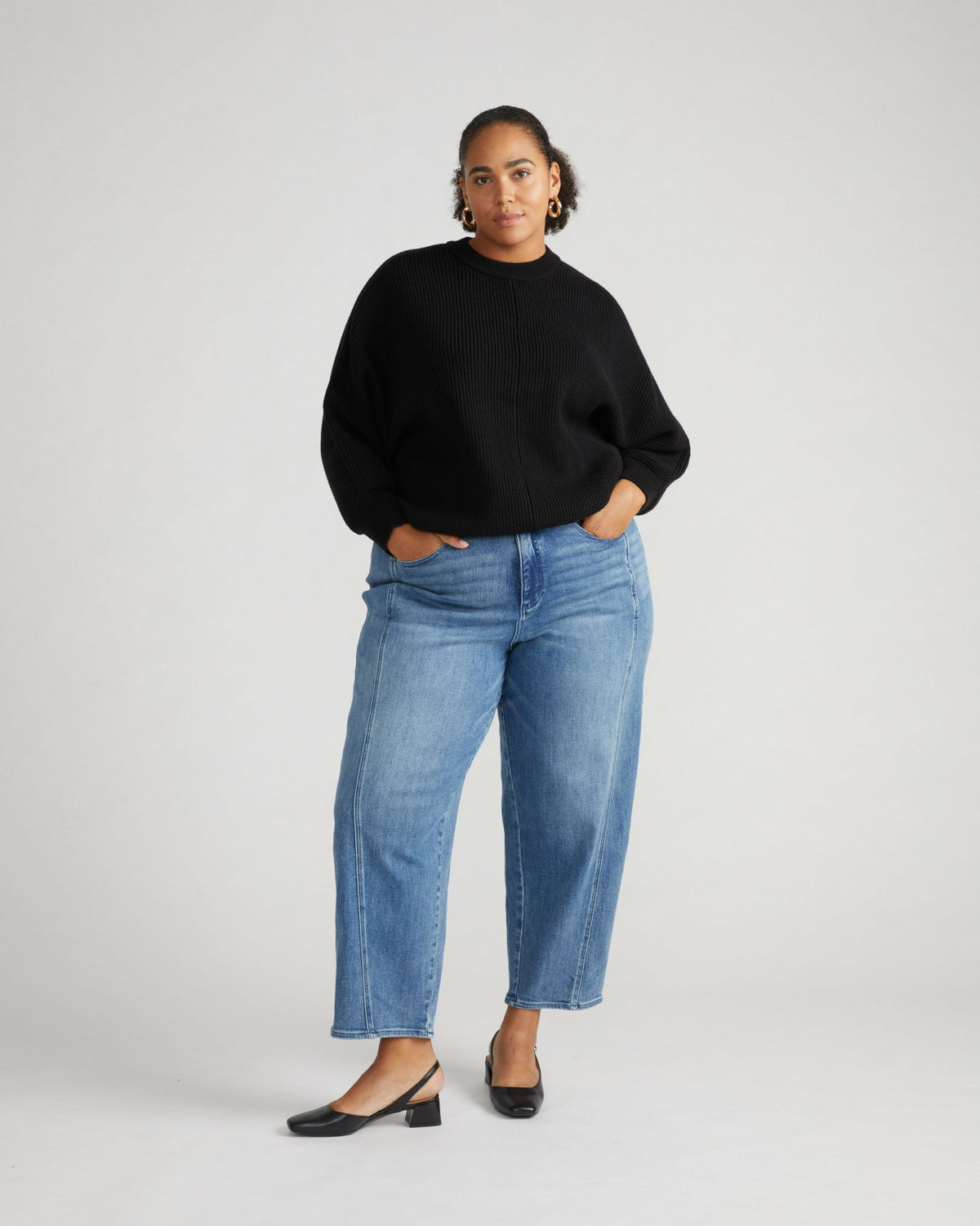 Better-Than-Wool Dolman Sweater - Black | Universal Standard