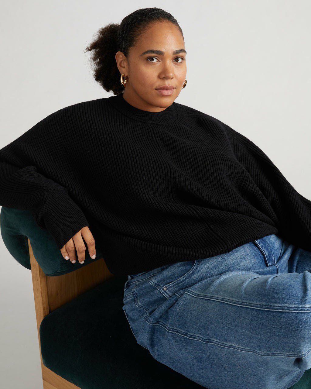 Better-Than-Wool Dolman Sweater - Black | Universal Standard